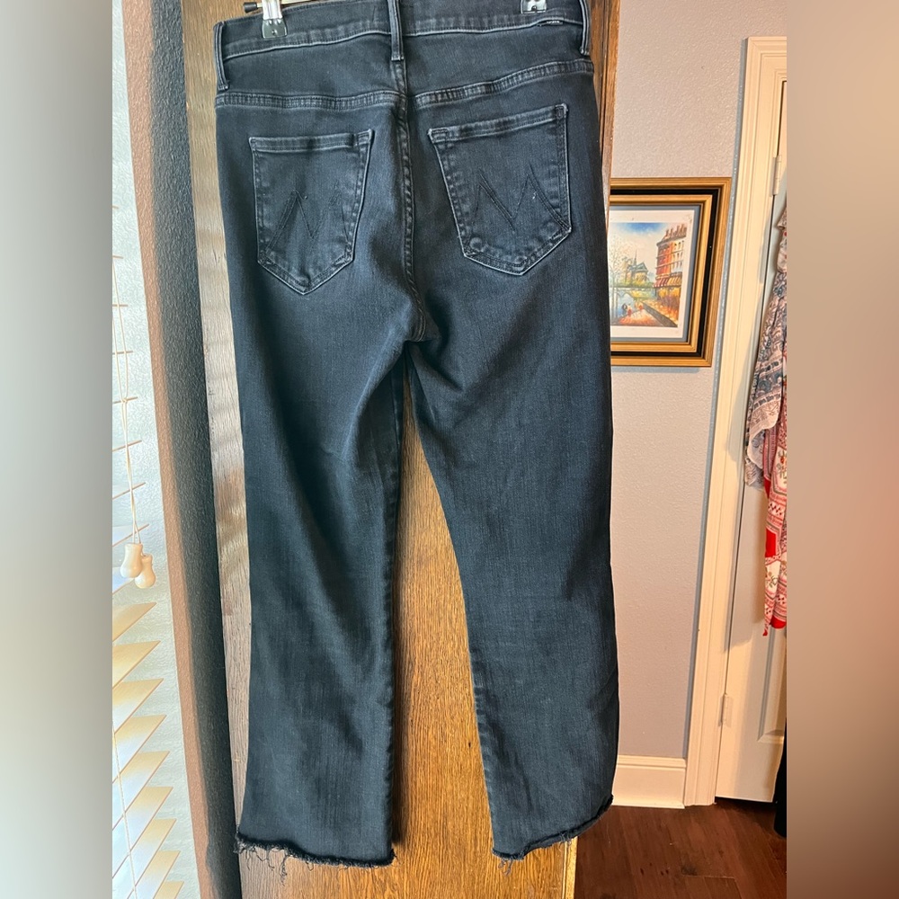 MOTHER Black Jeans. Mother Insider Coin Fray - Picture 8 of 10